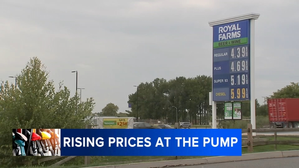Gas prices surge ahead of Labor Day weekend, giving drivers sticker shock