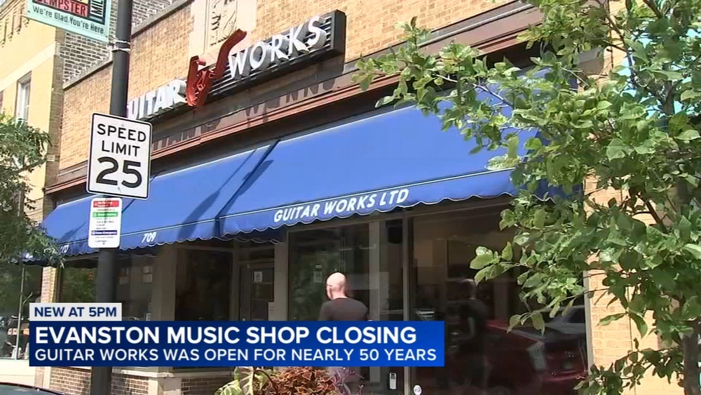 Evanston's Guitar Works closing after nearly 50 years