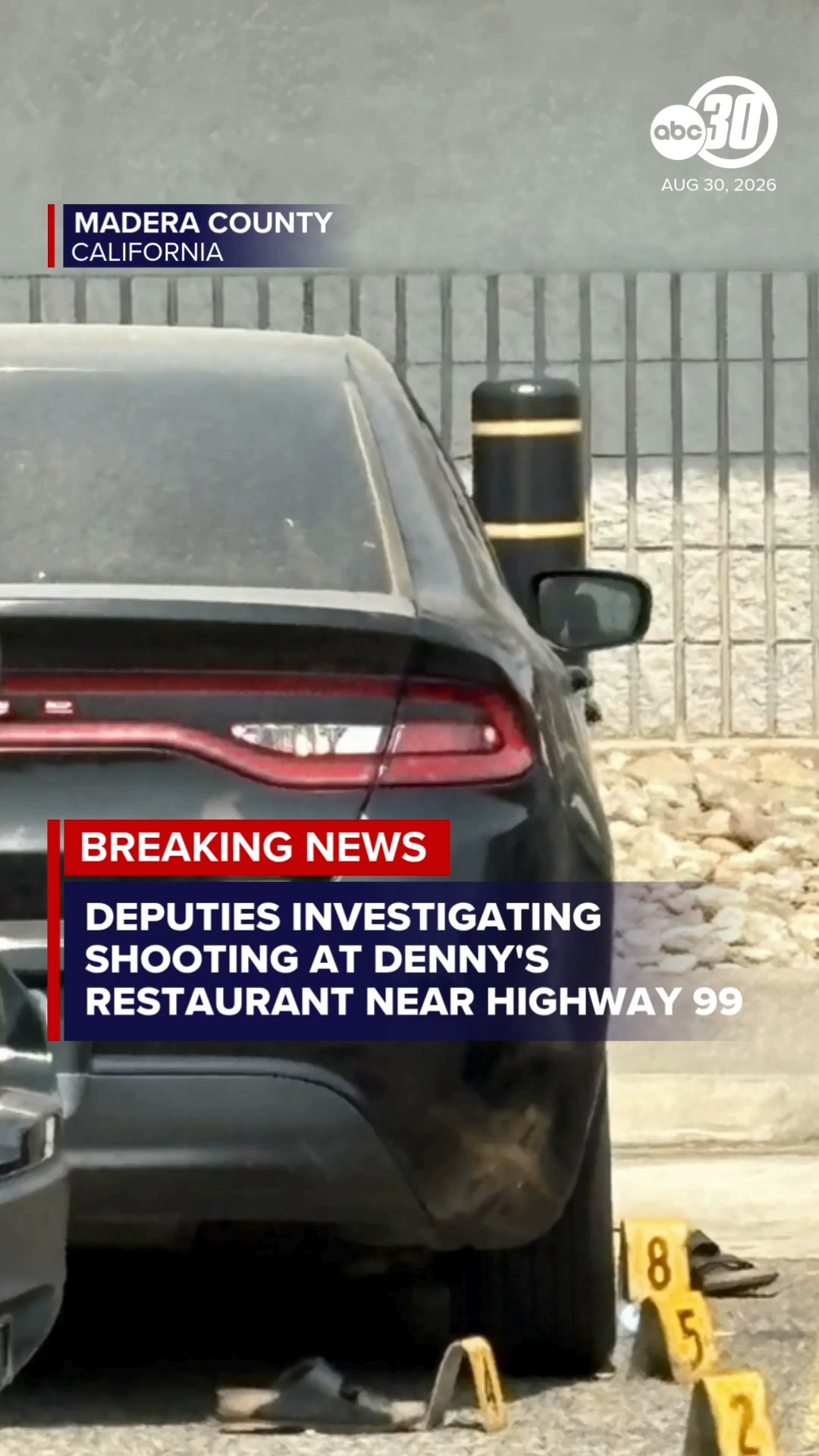 Madera County deputies investigating shooting at Denny's near HWY 99