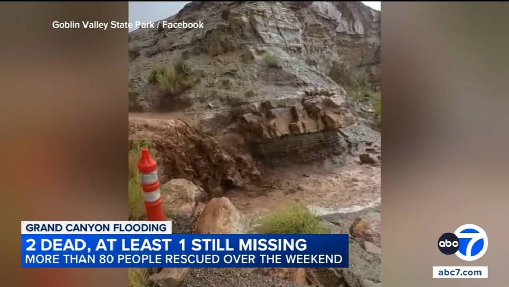 At least 2 dead in Grand Canyon flash flooding