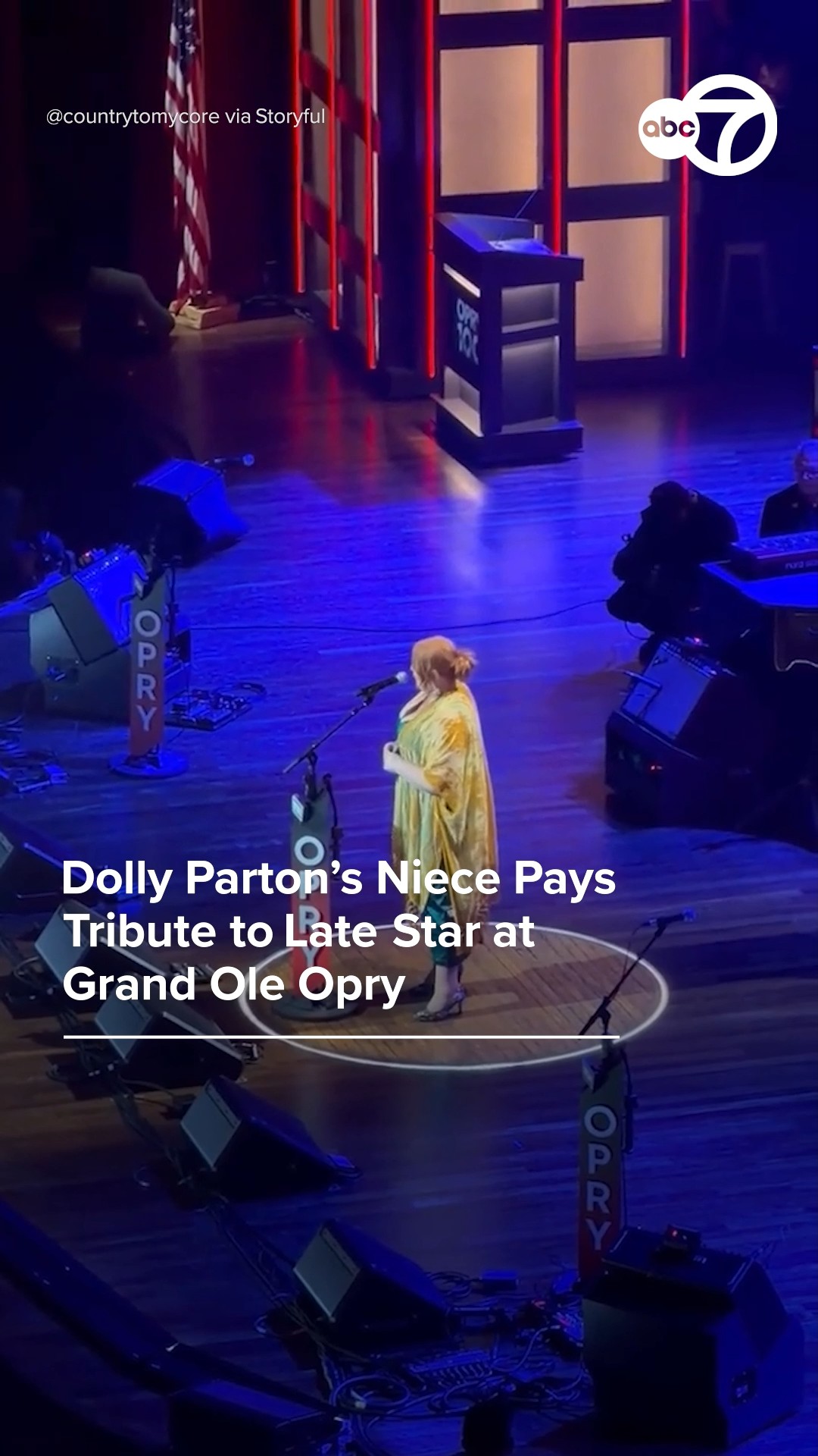 Dolly Parton's niece pays tribute to late star at Grand Ole Opry
