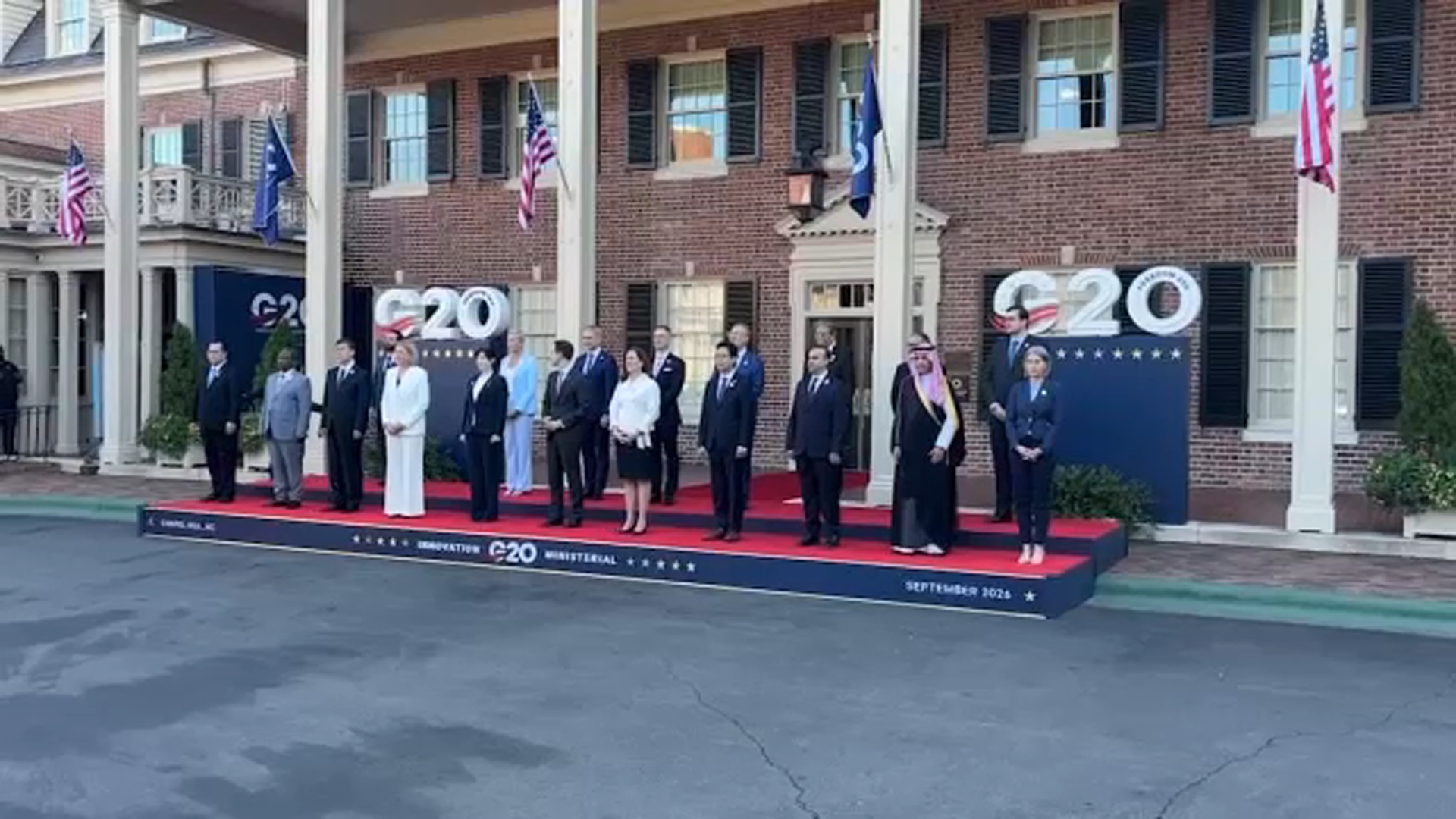 Global leaders at 2026 G20 Innovation Ministerial in Chapel Hill on Tuesday, Sept. 1, 2026