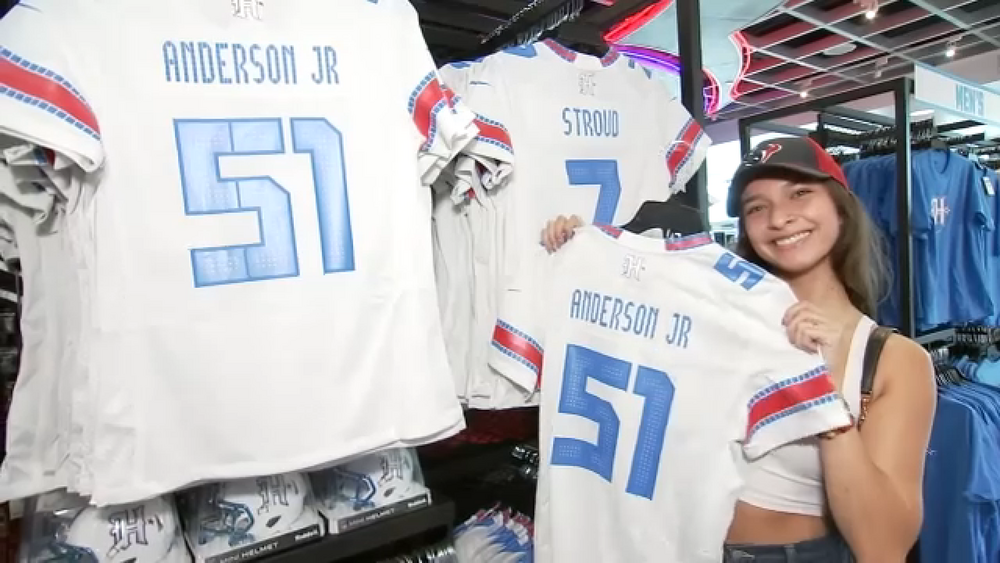 Texans fans share excitement over new 'Houston/US' uniforms, merch