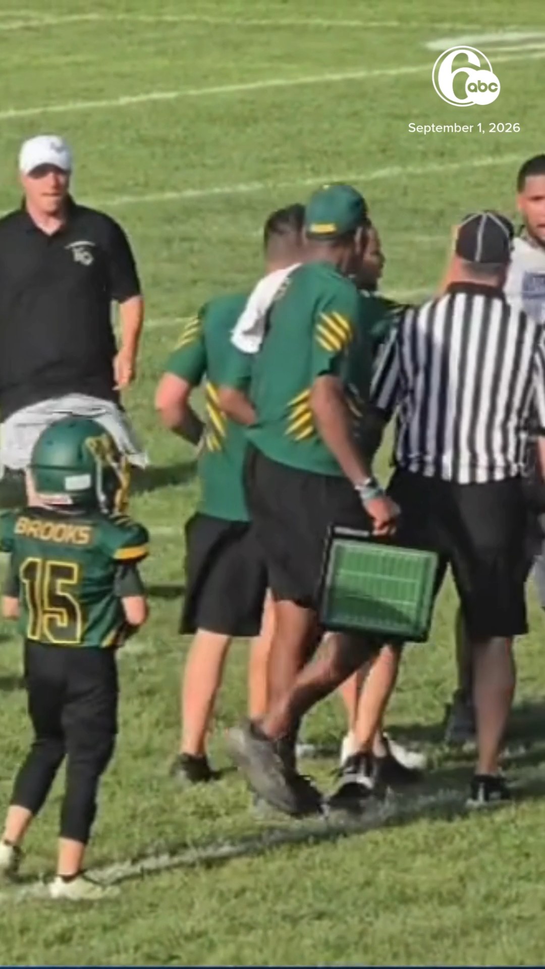 Youth football coaches suspended after mid-game brawl
