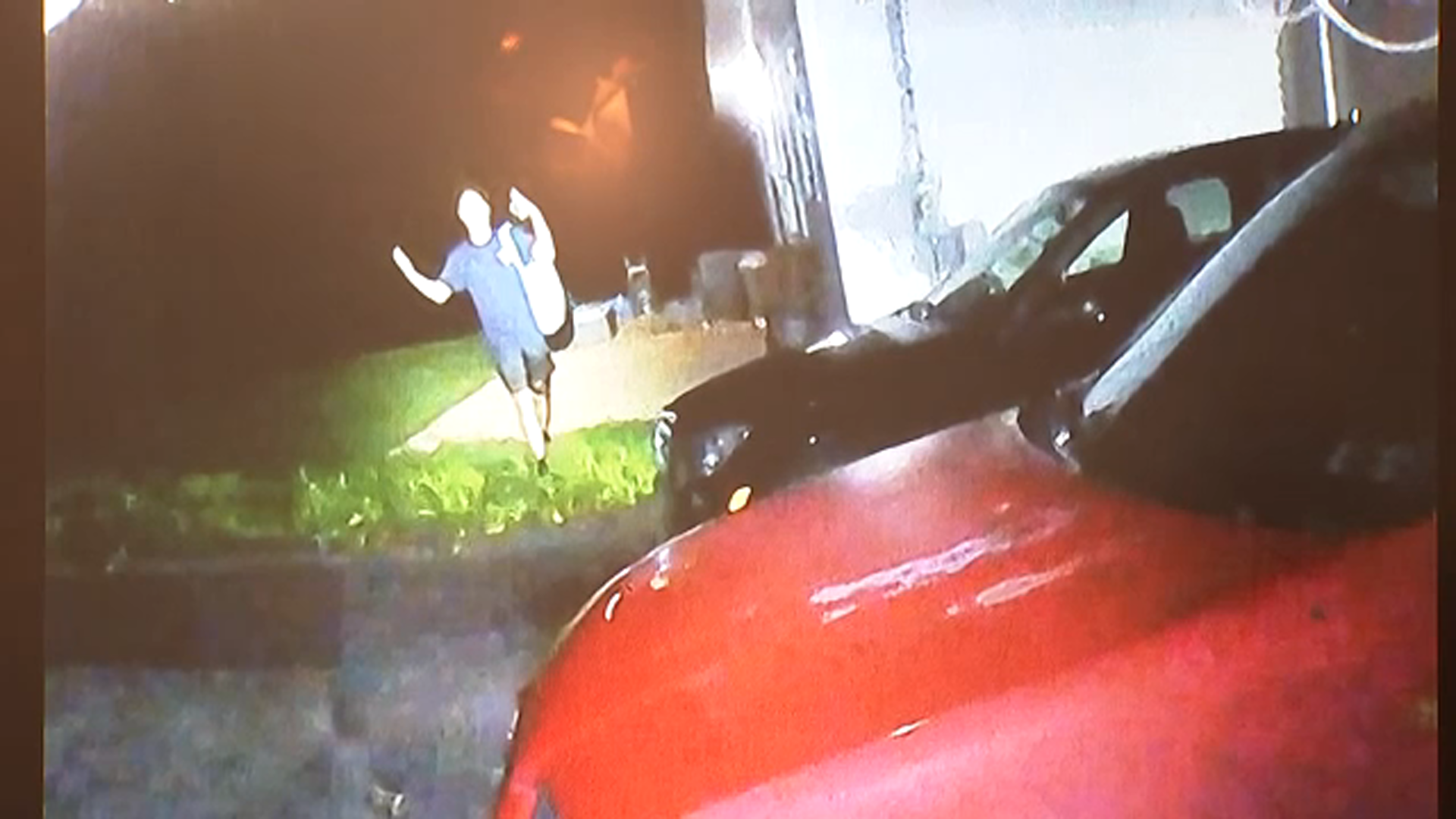 In this image released by the Montgomery County D.A., Glen Pysher is seen on body camera video.