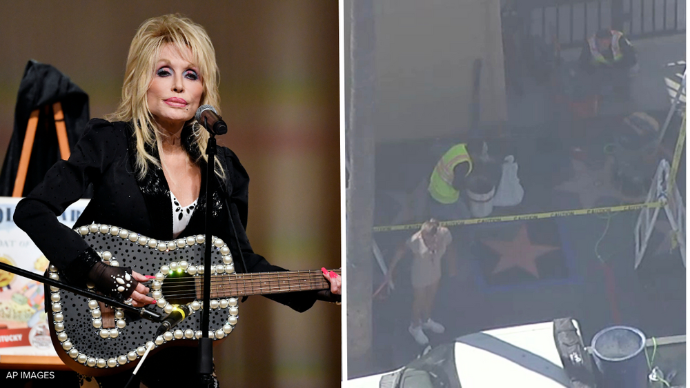 Dolly Parton's Walk of Fame star vandalized; repairs underway