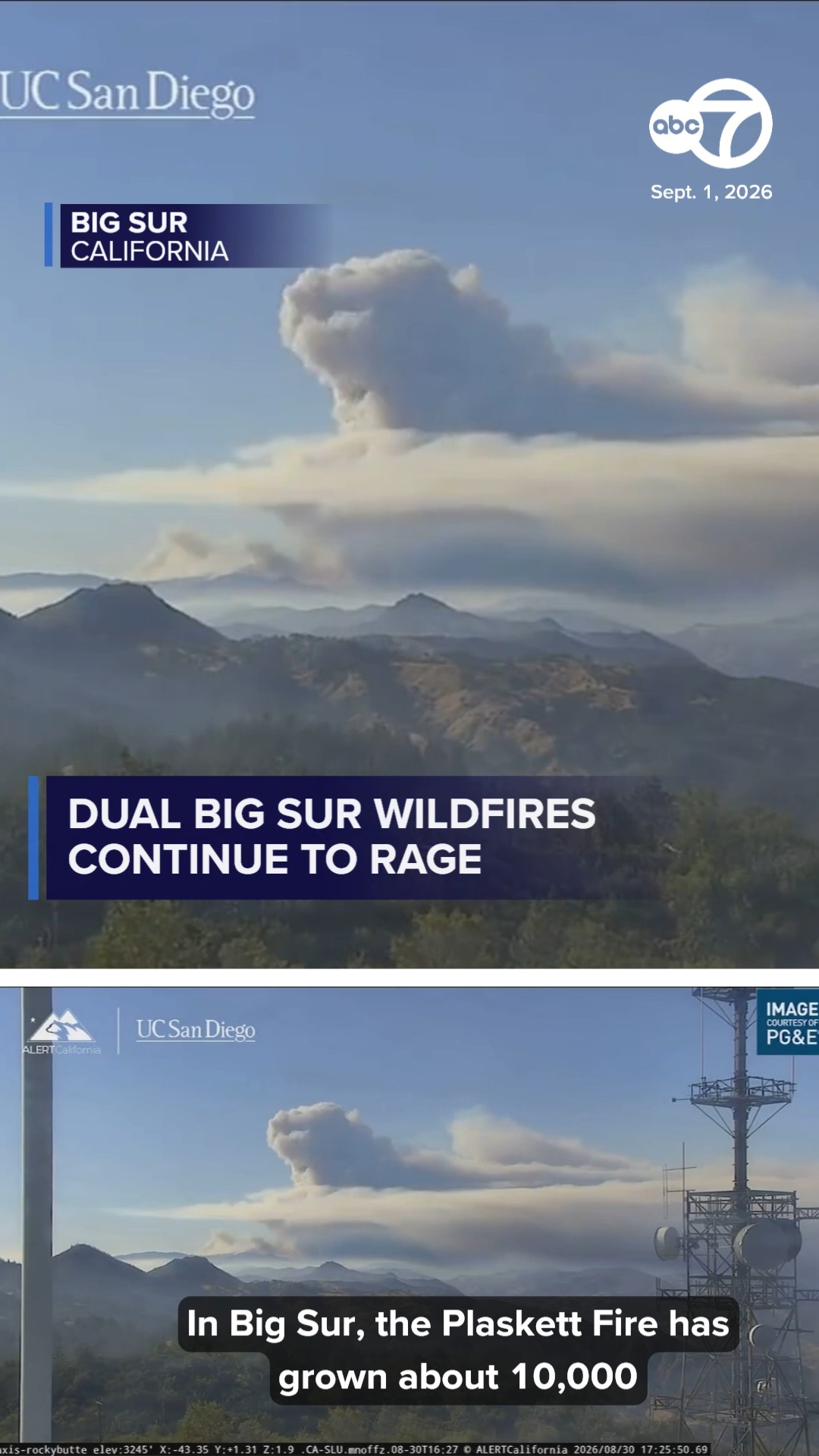 Big Sur wildfires: Plaskett Fire surpasses Timber Fire in size