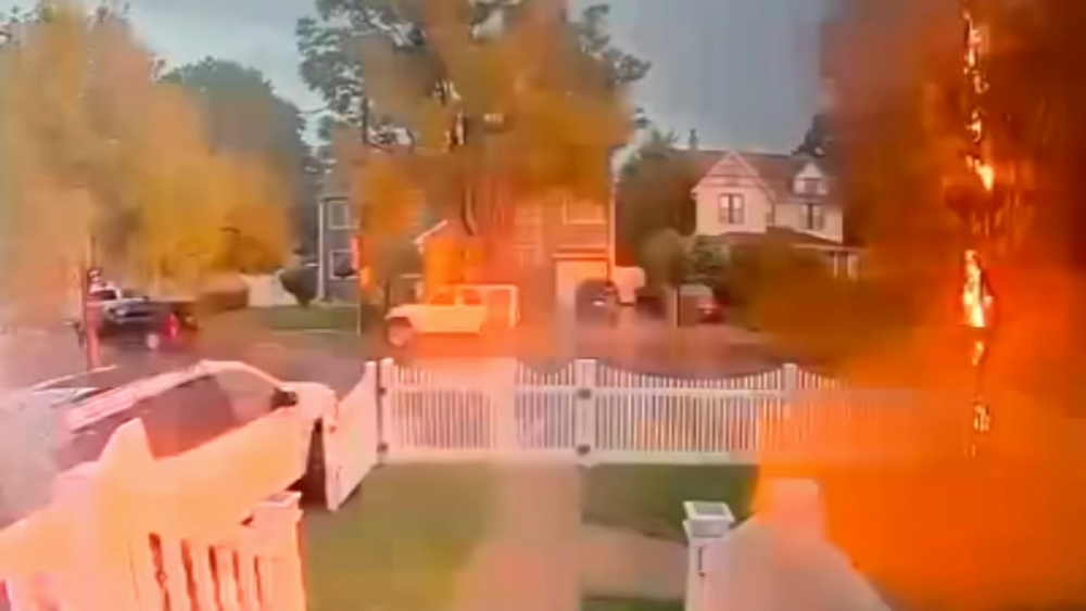 New York man survives being struck by lightning