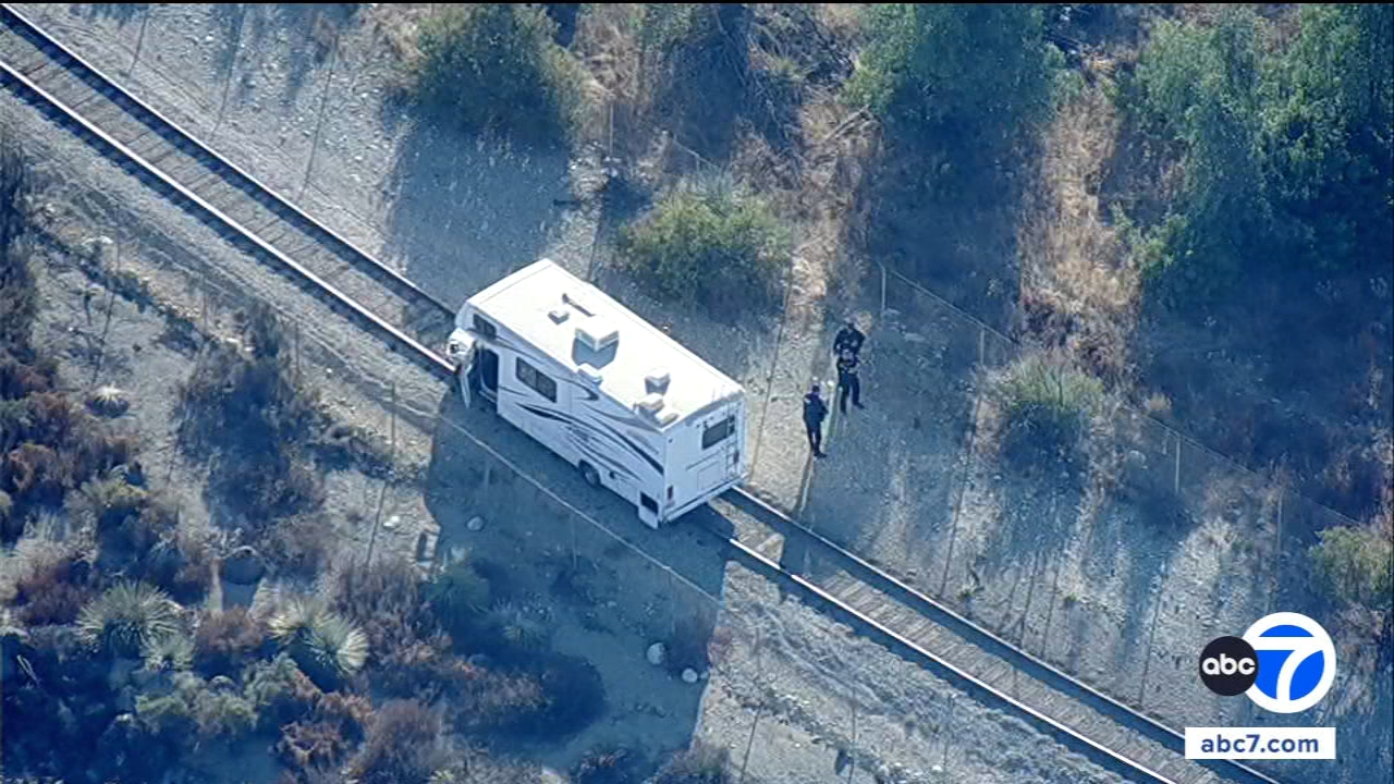 Chase suspect in custody after abandoning RV on tracks in Irwindale