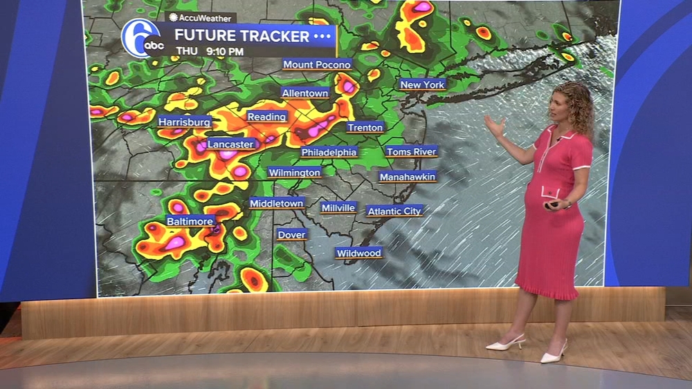 AccuWeather: Cooler and cloudy with storms late tonight in Philadelphia region