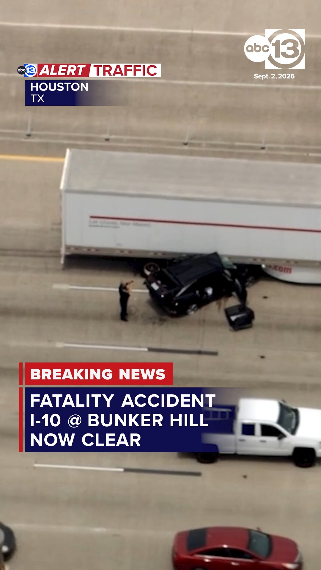 Katy Freeway EB lanes are reopened after fatality wreck.