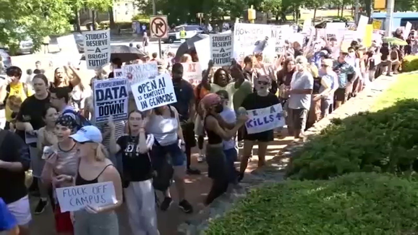 Protesters gather outside Carolina Inn during G20 forum: 'We're paying attention'