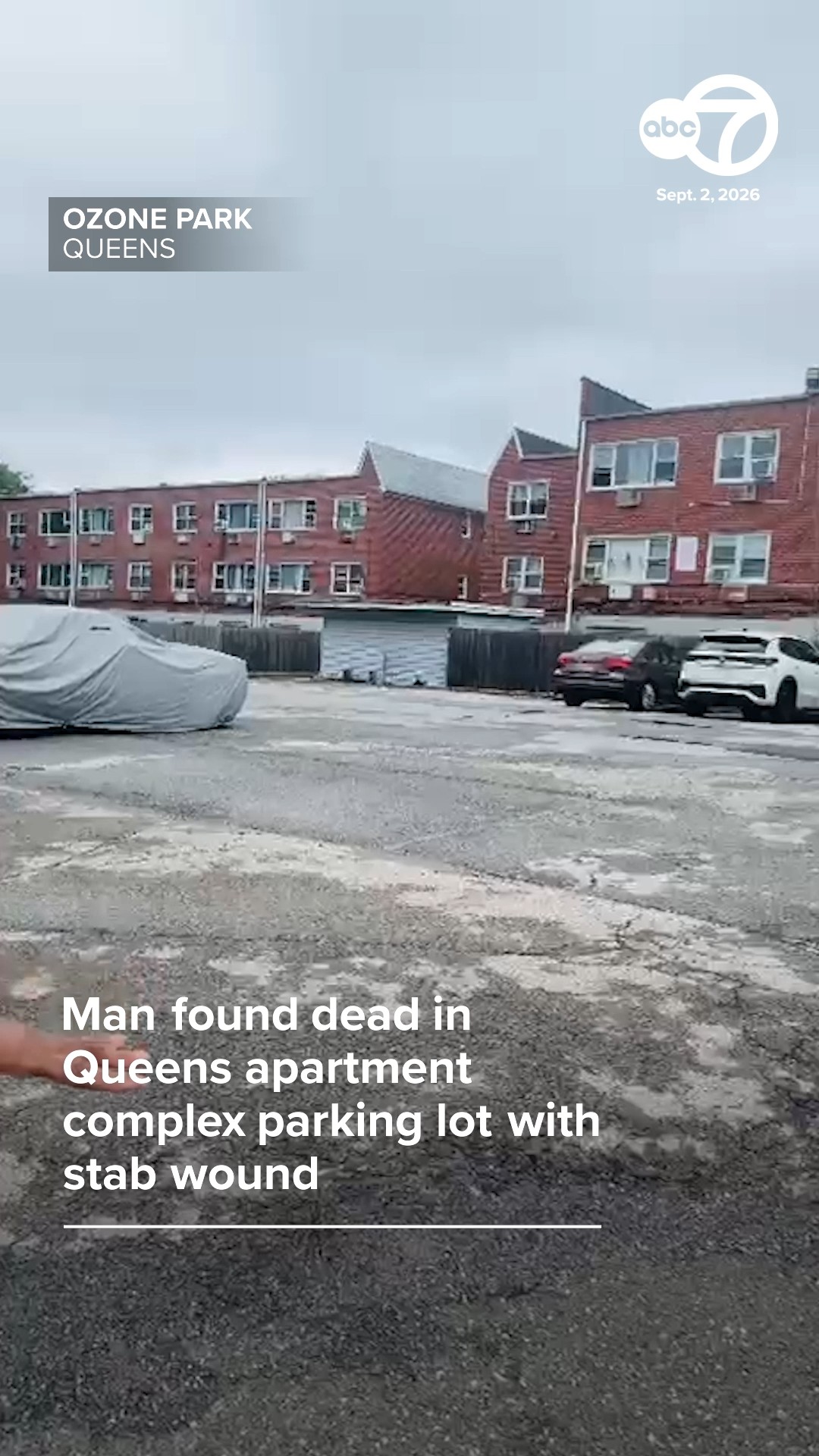 Man found dead in Queens apartment complex parking lot with stab wound