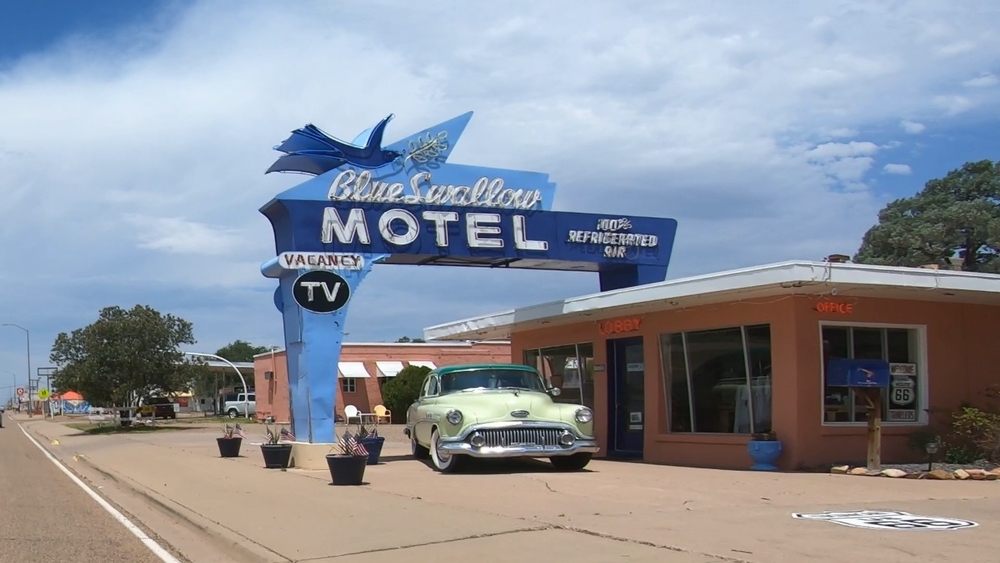 Route 66 oasis in New Mexico 60 degrees year-round