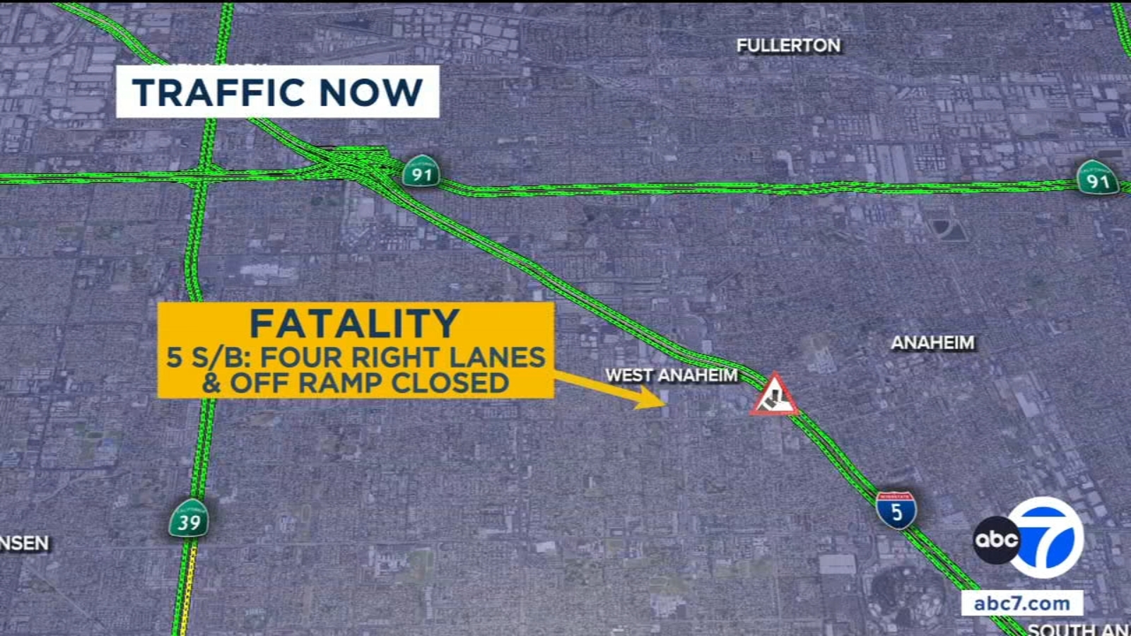 2 killed, 2 others injured in crash on southbound 5 Freeway in Anaheim