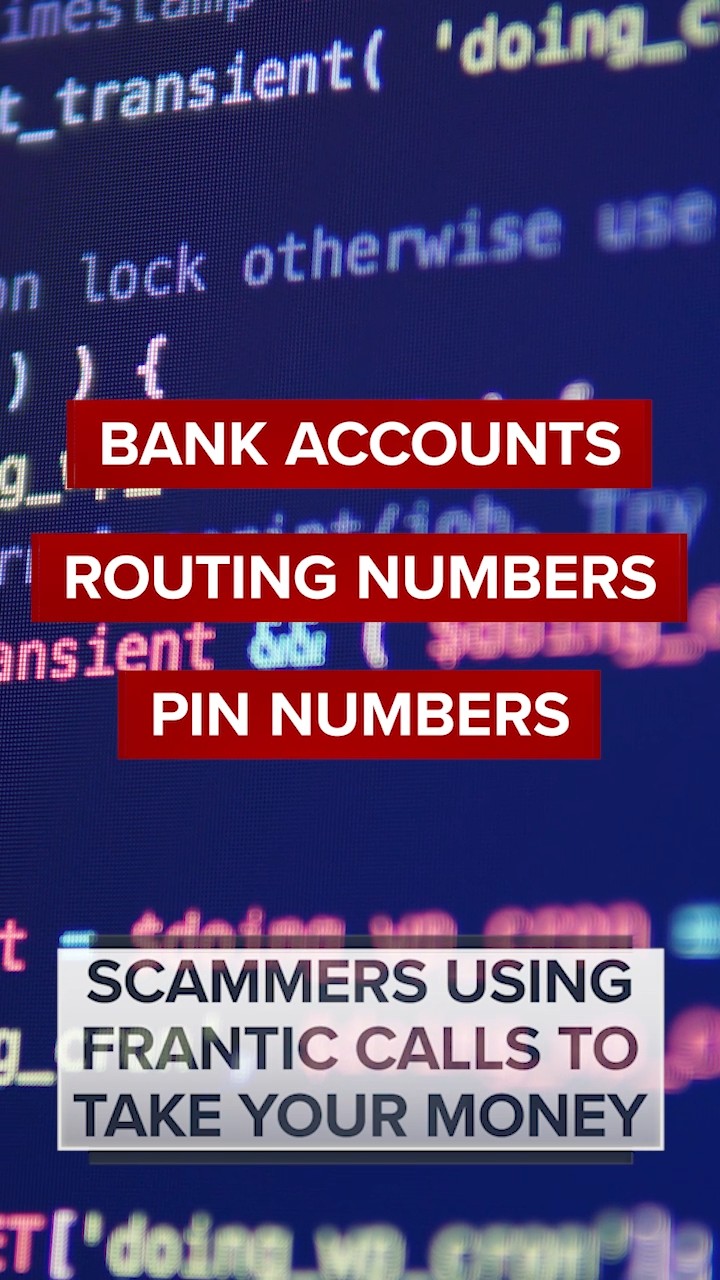 Scammers use frantic phone call to drain woman's investment account