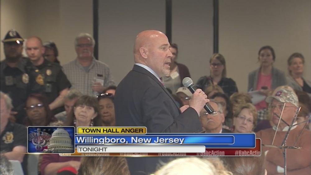 Congressman under fire at town hall meeting in Willingboro