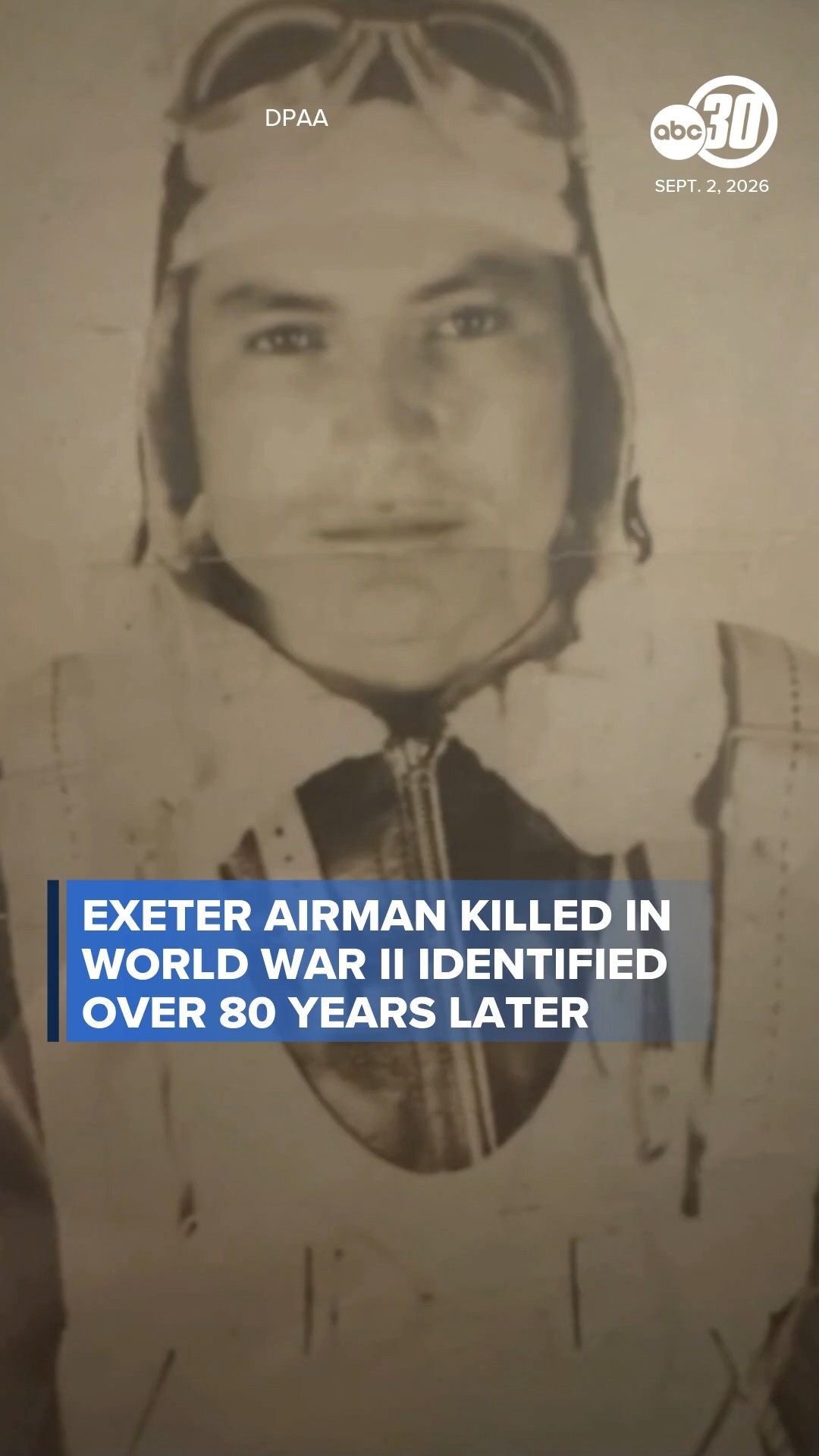 Exeter airman killed in World War II identified 82 years later