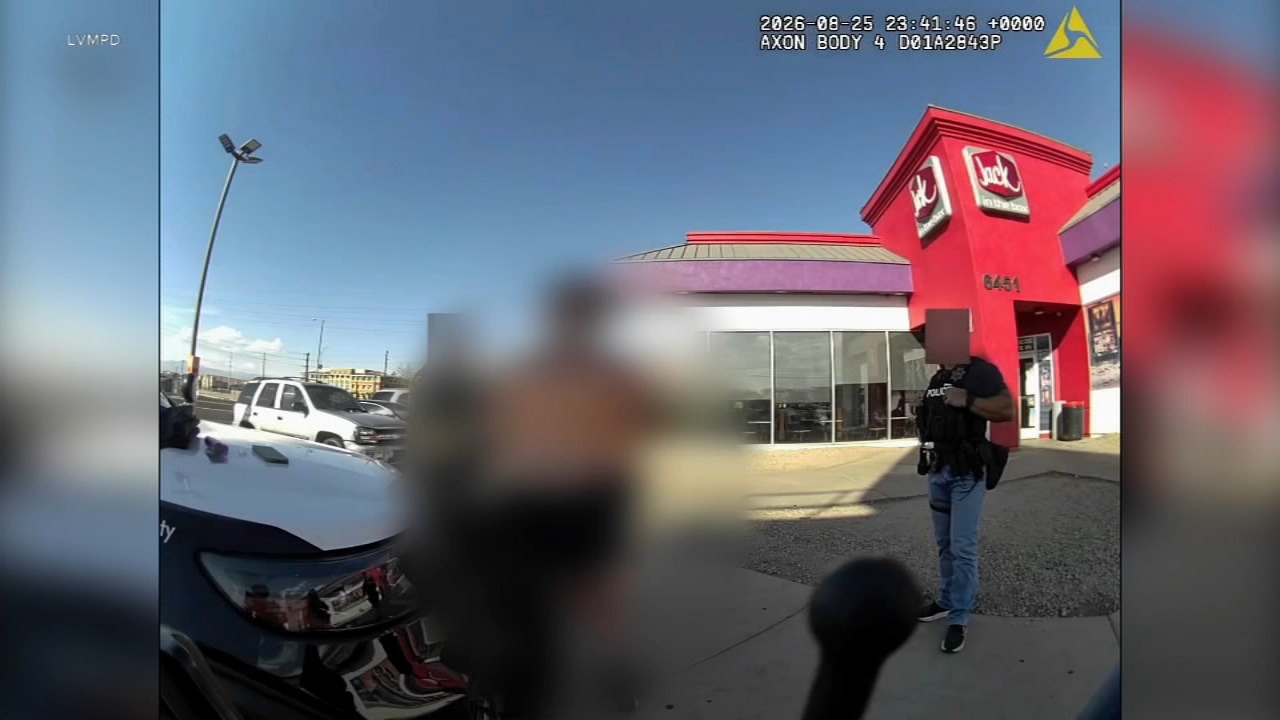 Video shows how police tracked down 'masked man' suspect in Las Vegas