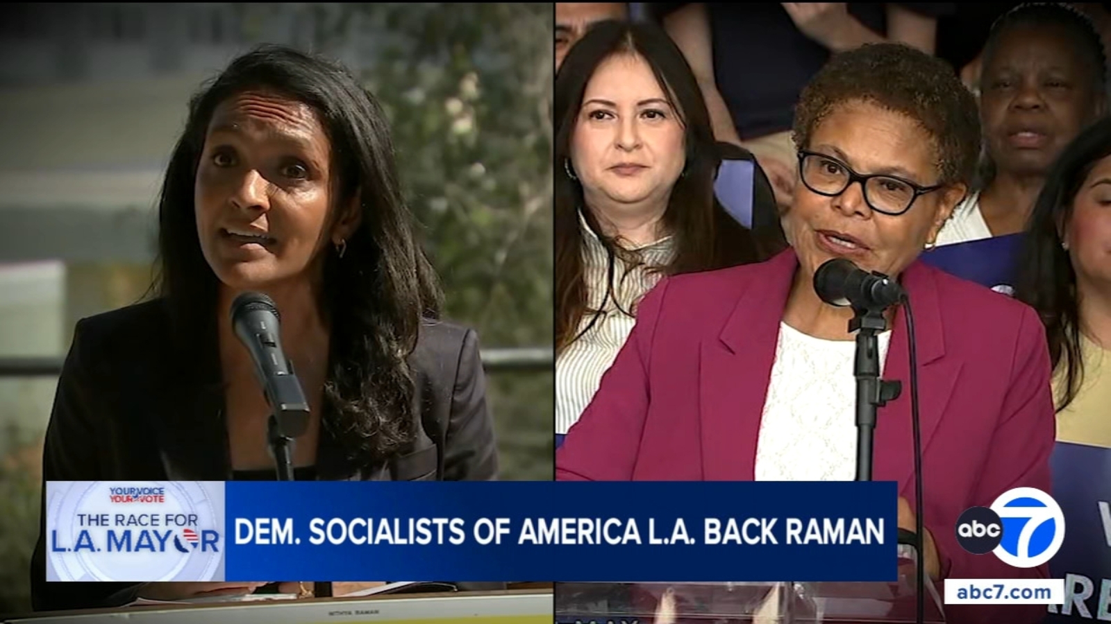 Nithya Raman points to Democratic Socialists of America-LA endorsement as proof of her ‘broad coalition’ Nithya Raman points to Democratic Socialists of America-LA endorsement as proof of her ‘broad coalition’