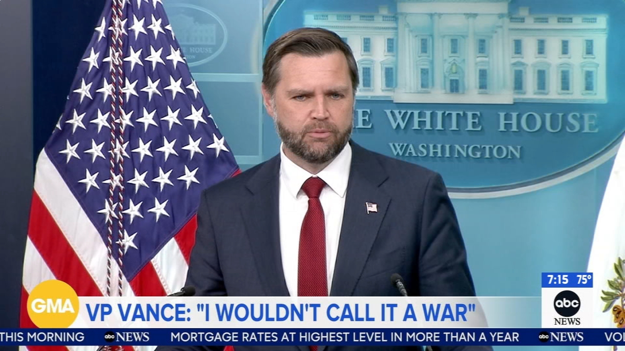 'I wouldn't call it a war,' Vance says of Iran