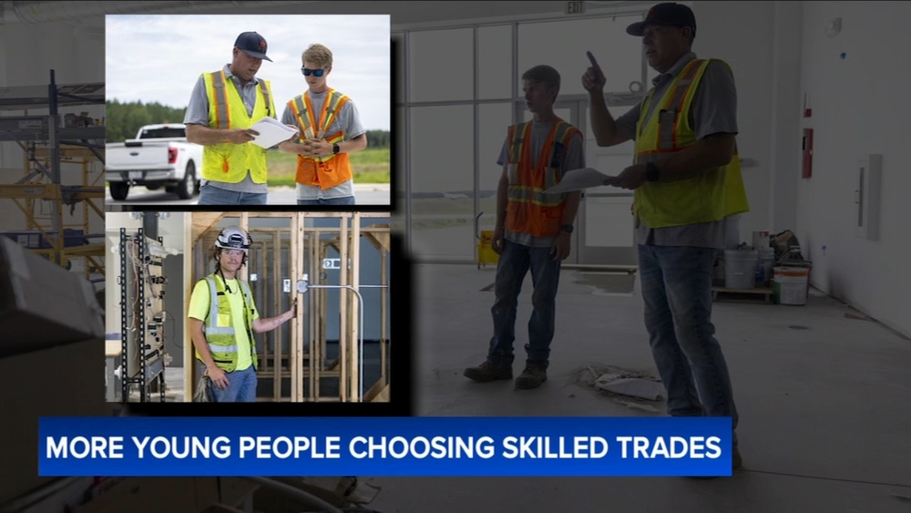 Young people choosing skilled trades