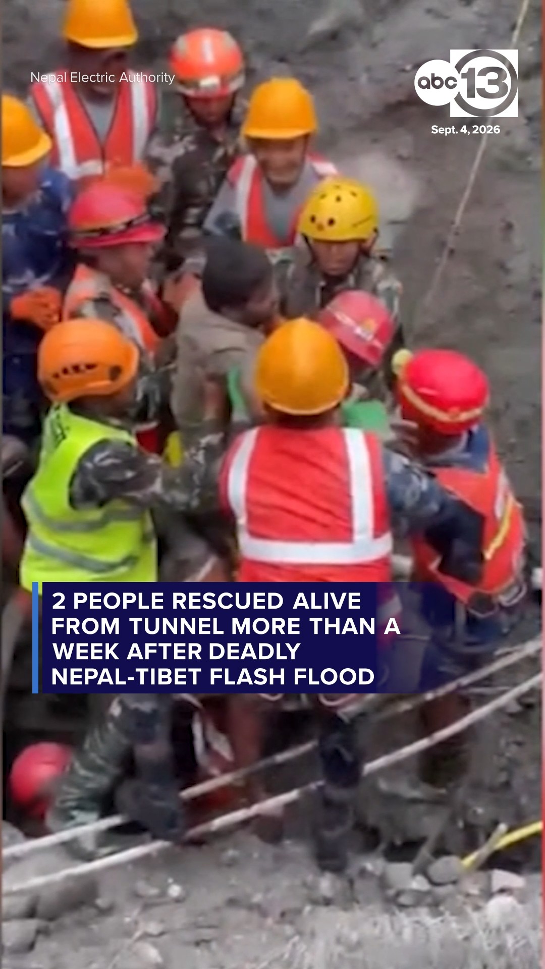 Nepal 2 men rescued alive after 9 days trapped in tunnel