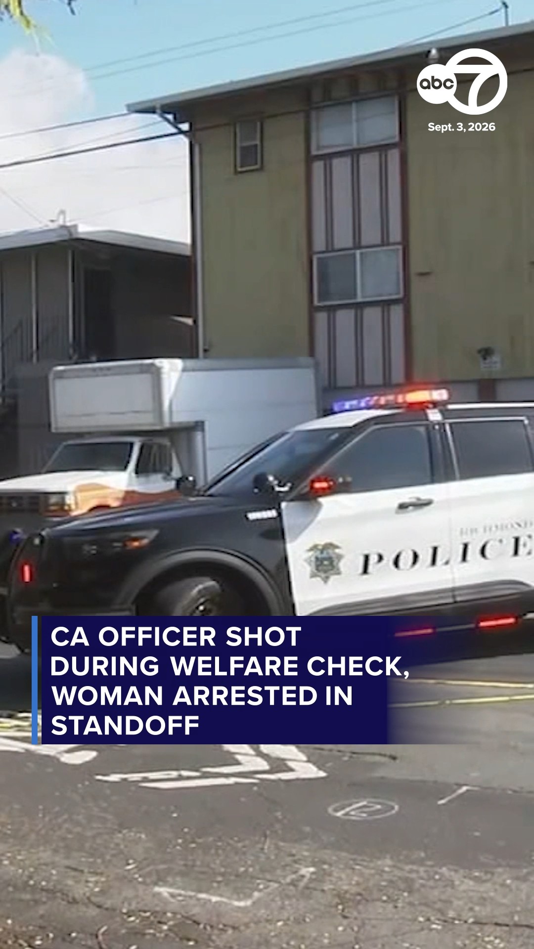 CA officer shot during welfare check, woman arrested in standoff