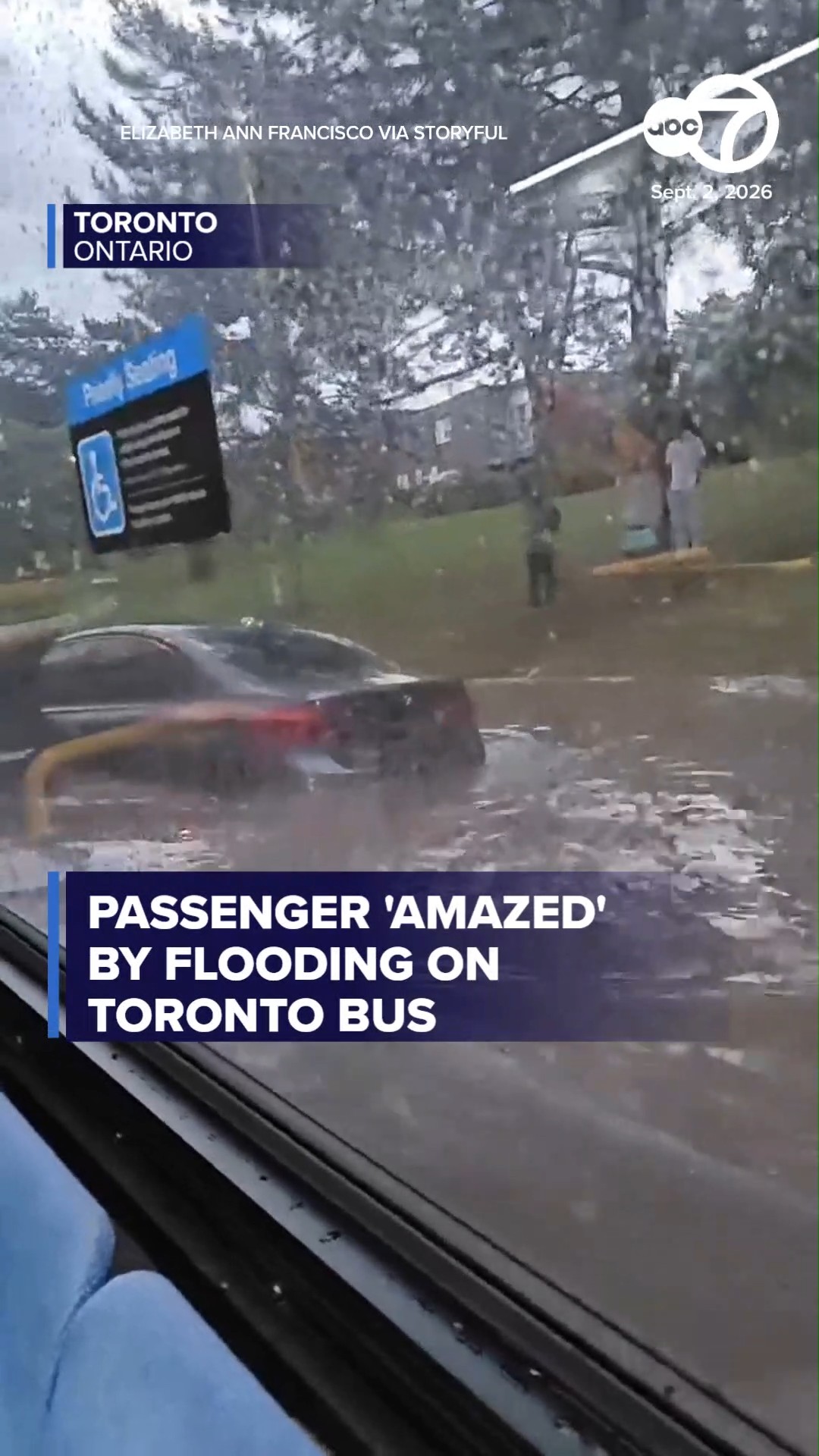 Passenger 'Amazed' by Flooding on Toronto Bus