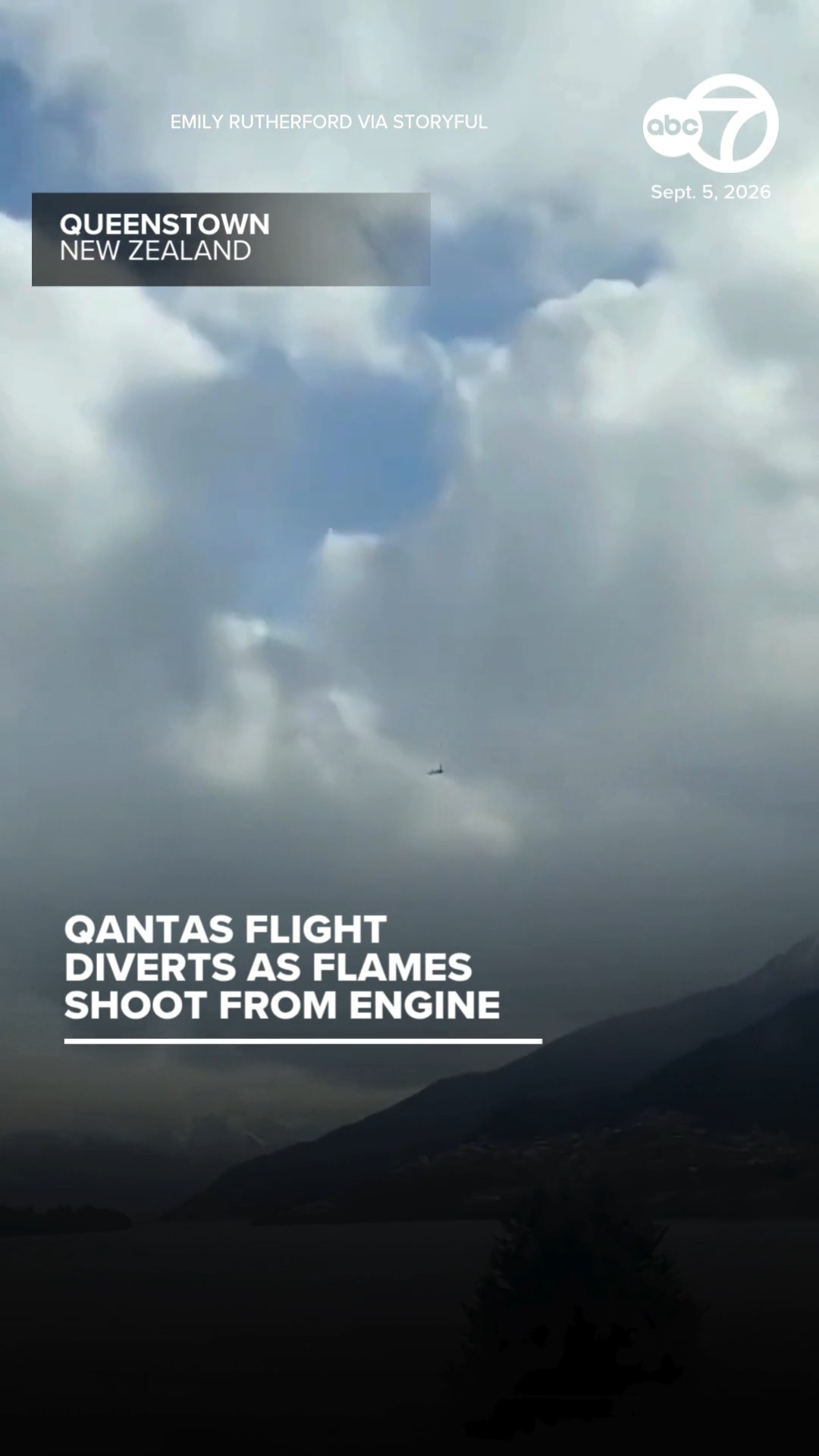 Qantas Flight Diverts as Flames Shoot From Engine