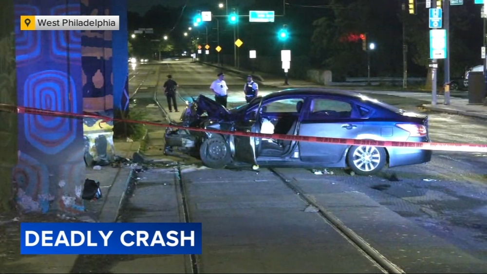 Woman killed, another critically injured in West Philadelphia crash