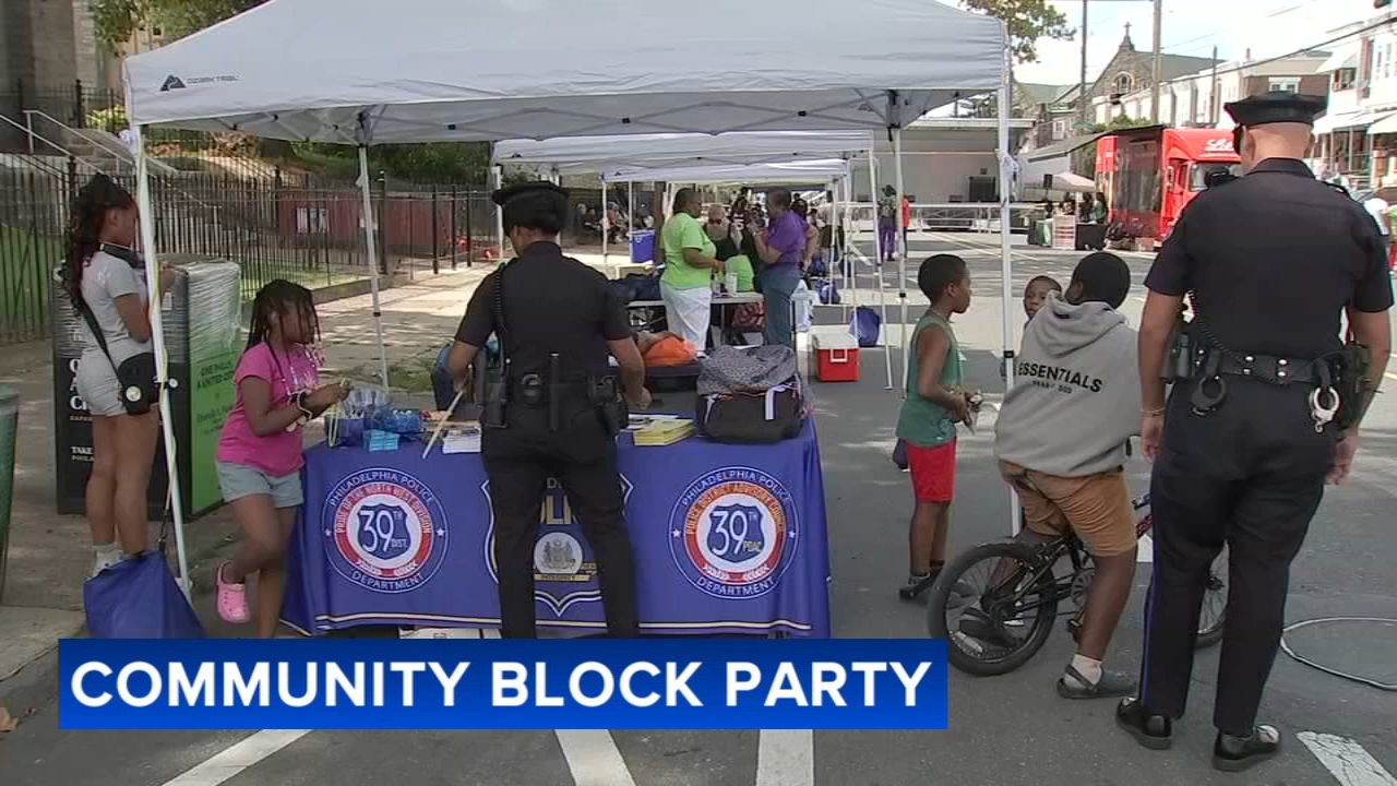 Community block party in North Philadelphia promotes connection, support and youth mental health