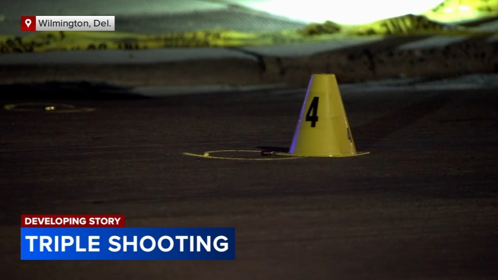 2 men, woman injured in triple shooting in Wilmington