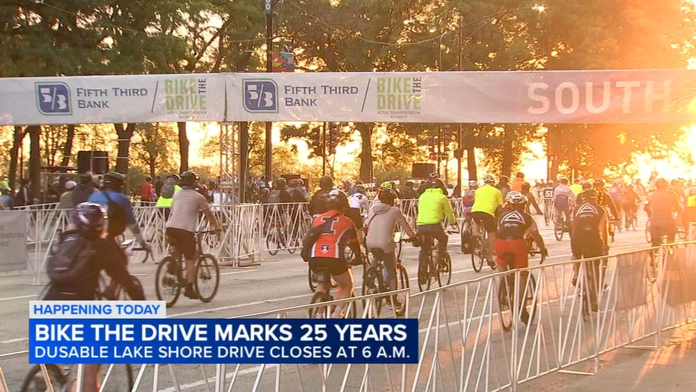 25th annual Bike the Drive takes over DuSable Lake Shore Drive Sunday