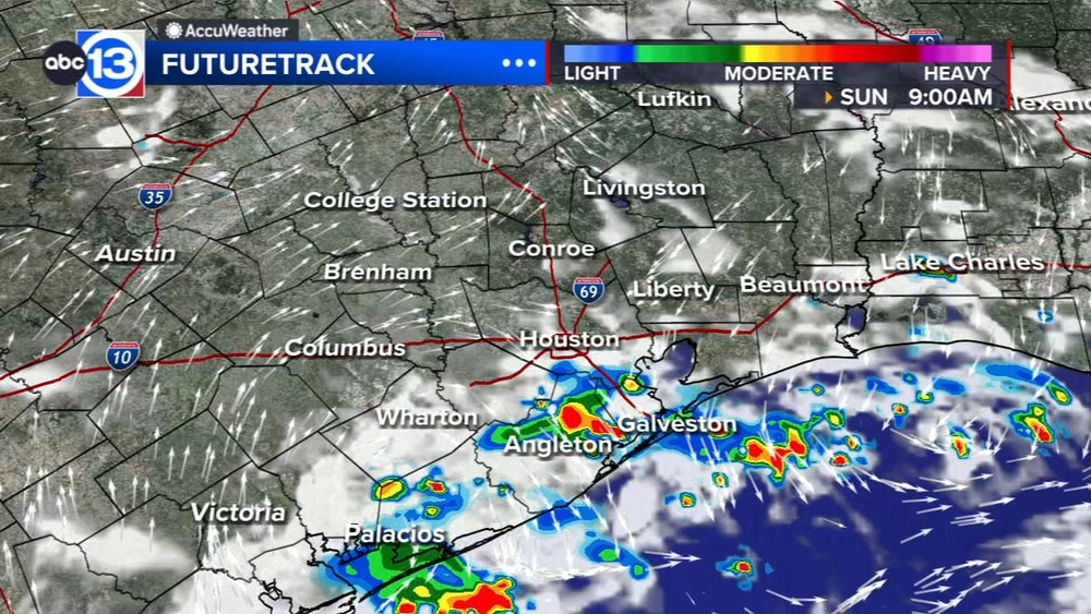 Heavy downpours expected again Sunday