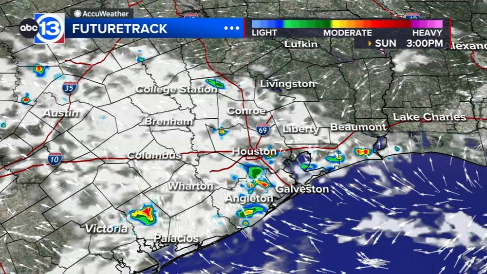 Heavy downpours for some on your Sunday