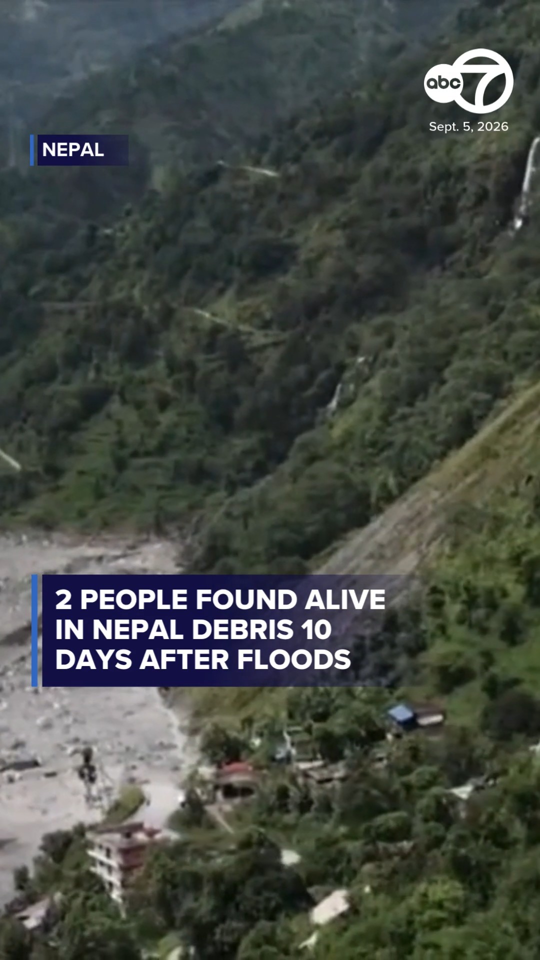2 people found alive in Nepal debris 10 days after floods