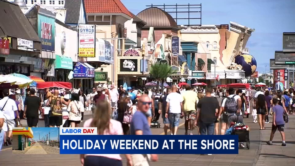 Beachgoers say goodbye to summer down the Jersey Shore