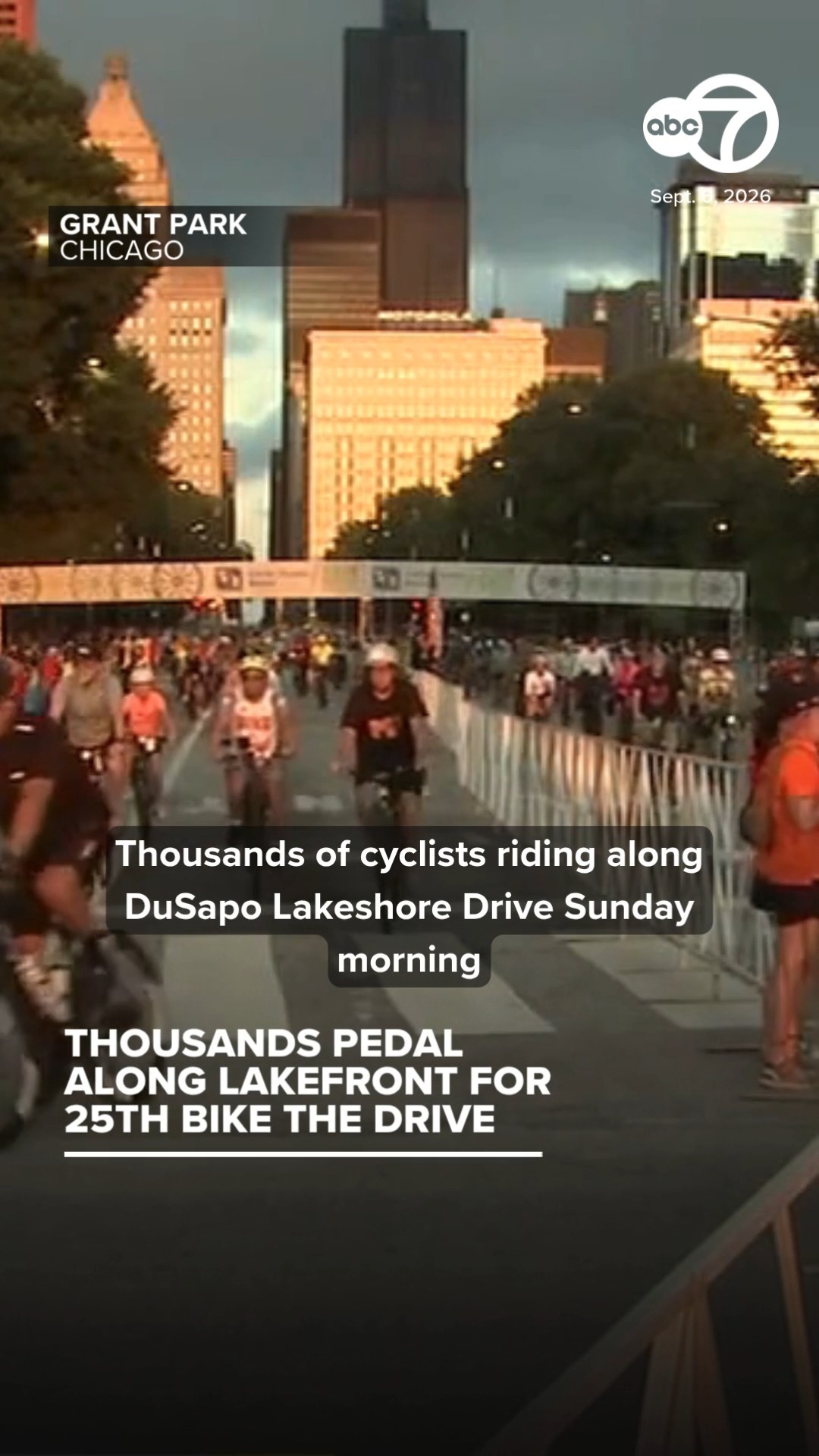 Chicago bicyclists take over DLSD for Bike the Drive 2026