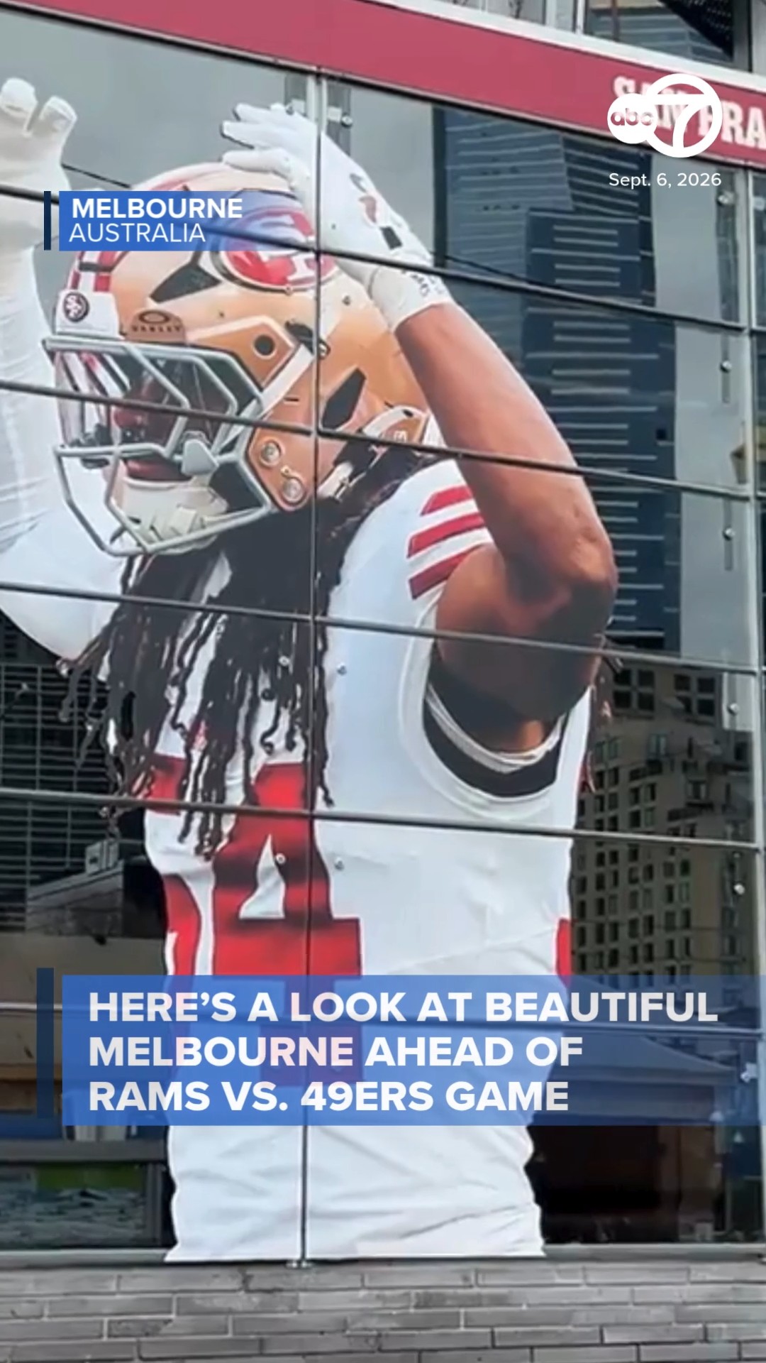 Here's a look at Melbourne, Australia ahead of Rams vs. 49ers game