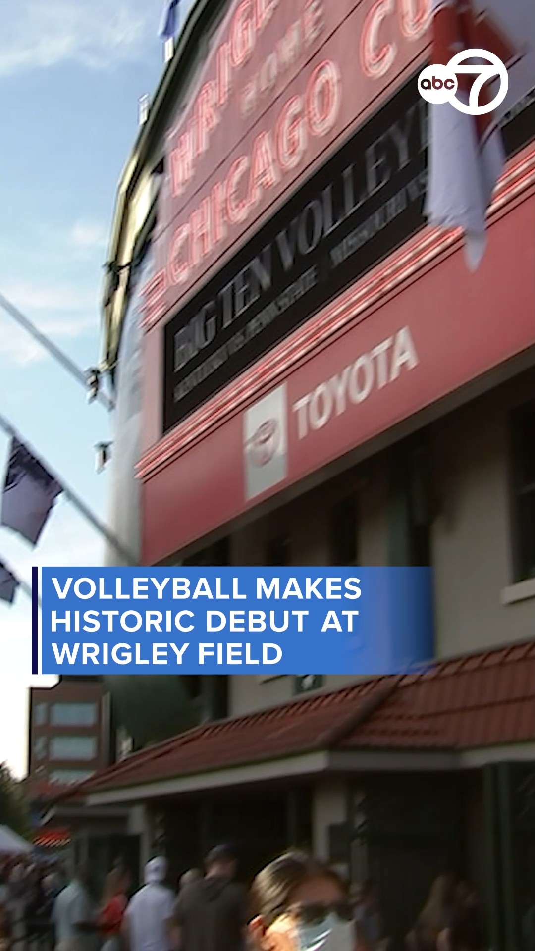 College volleyball makes historic debut at Wrigley Field
