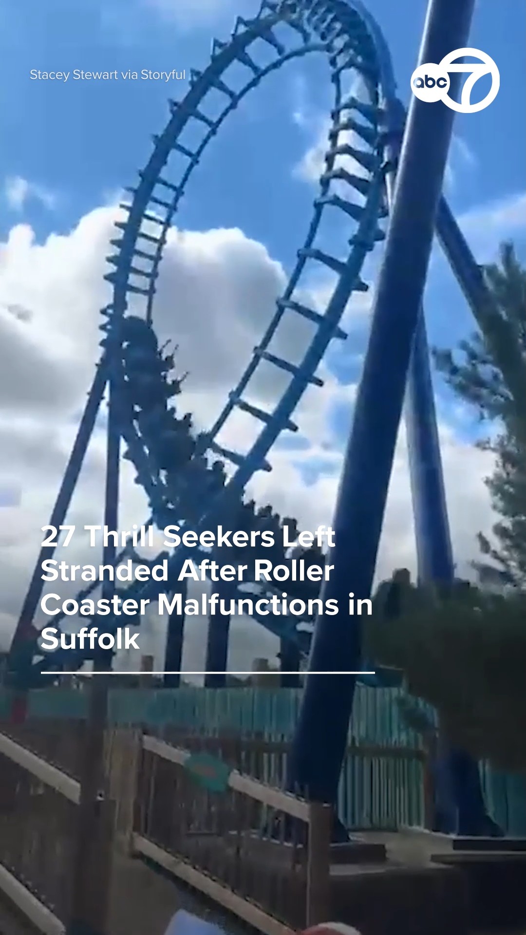 27 thrill seekers left stranded after roller coaster malfunctions
