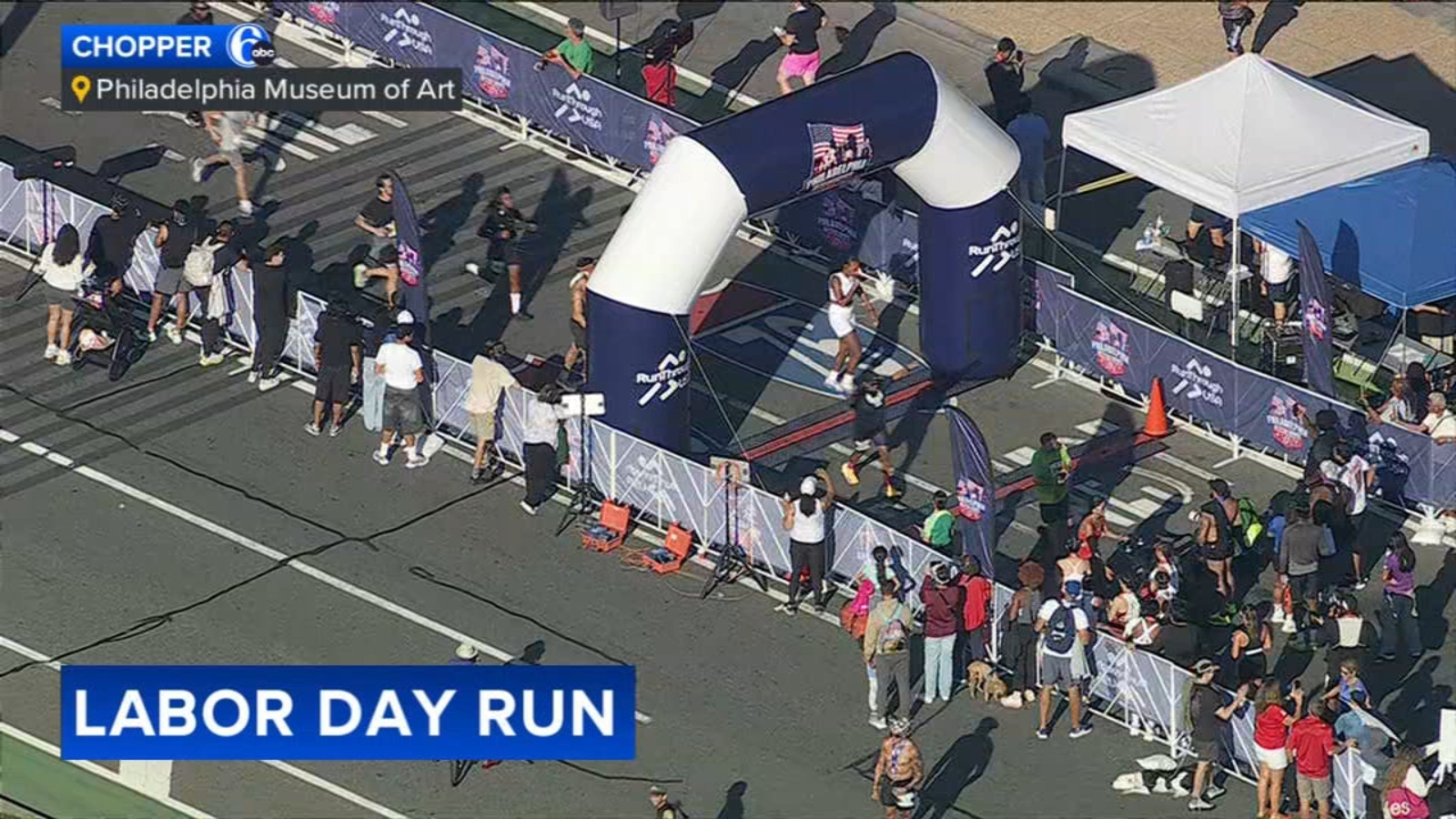 Labor Day runners take on Philadelphia courses near Art Museum