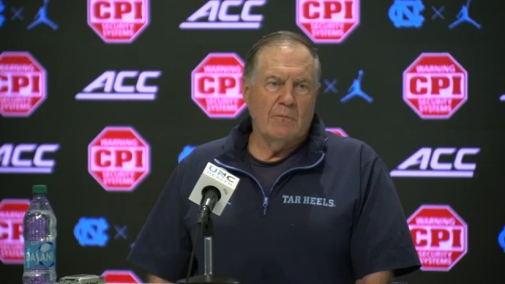 Coach Bill Belichick gives updates on the team ahead home opener