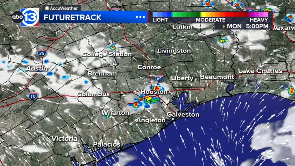 Pop-up showers and storms continue for Labor Day