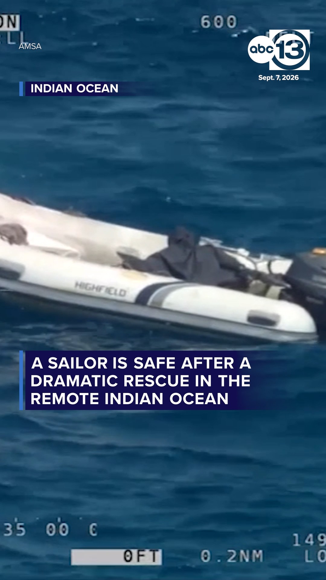 Sailor Saved After Catamaran Starts Sinking