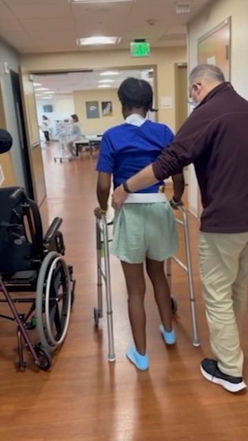 Oakland woman relearns to walk and speak after near-fatal crash