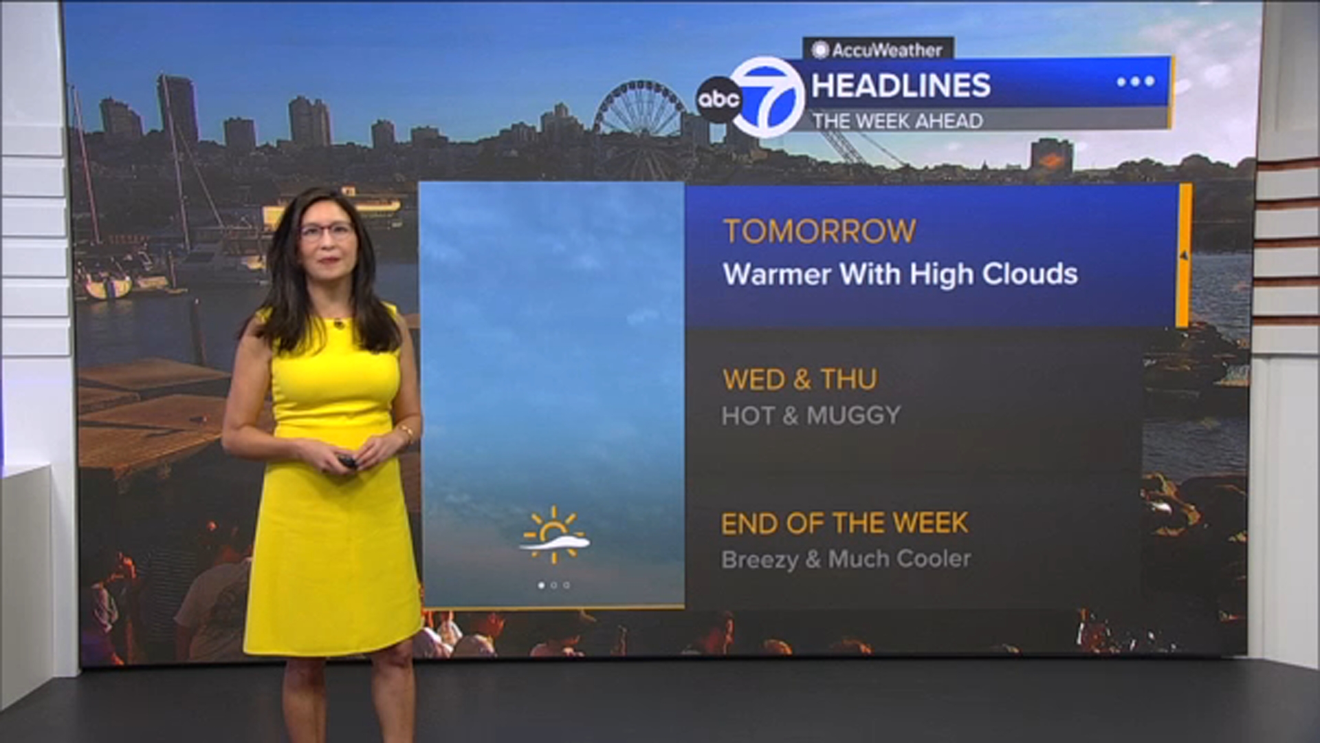 AccuWeather Forecast: Mostly clear tonight; even warmer tomorrow