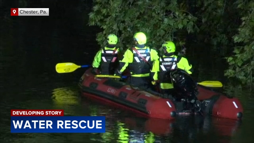 Search underway in Chester after person reportedly falls into water