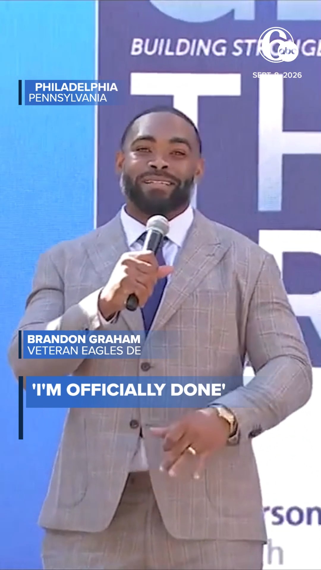 Eagles' Brandon Graham says he is officially retiring from NFL